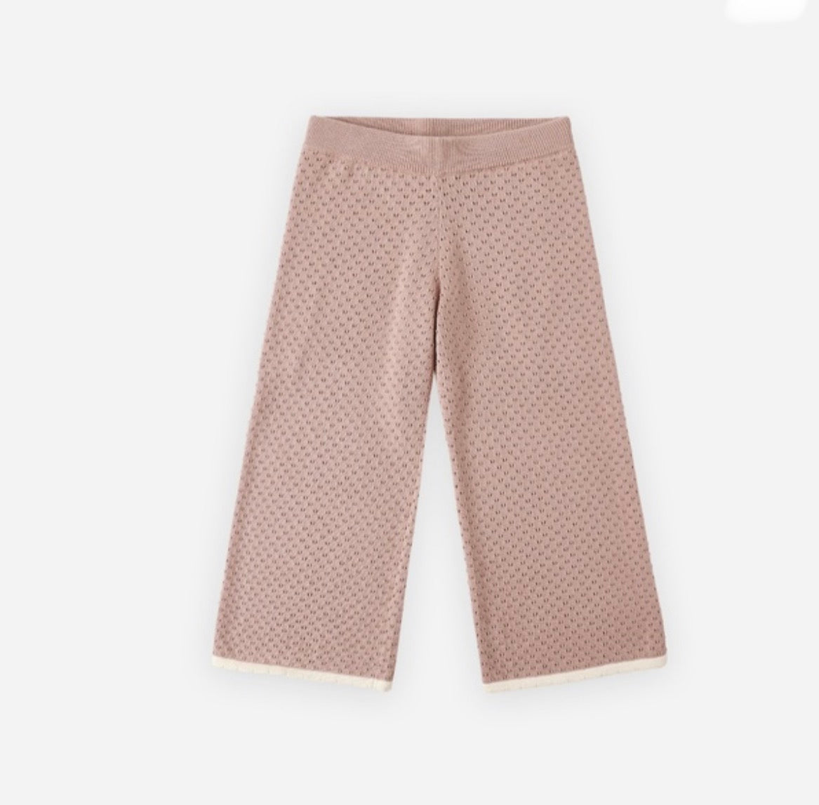 POINTELLE KNIT PANT ROSEWOOD