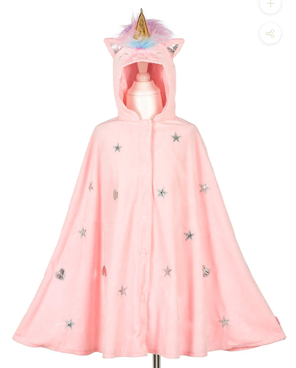 Dress Up -Unicorn cape (sz 4-8 yrs) pink or white