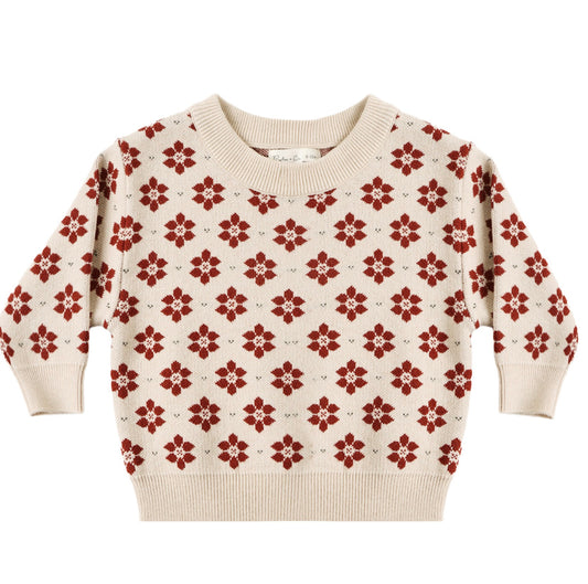 SHILOH SWEATER POINSETTIA