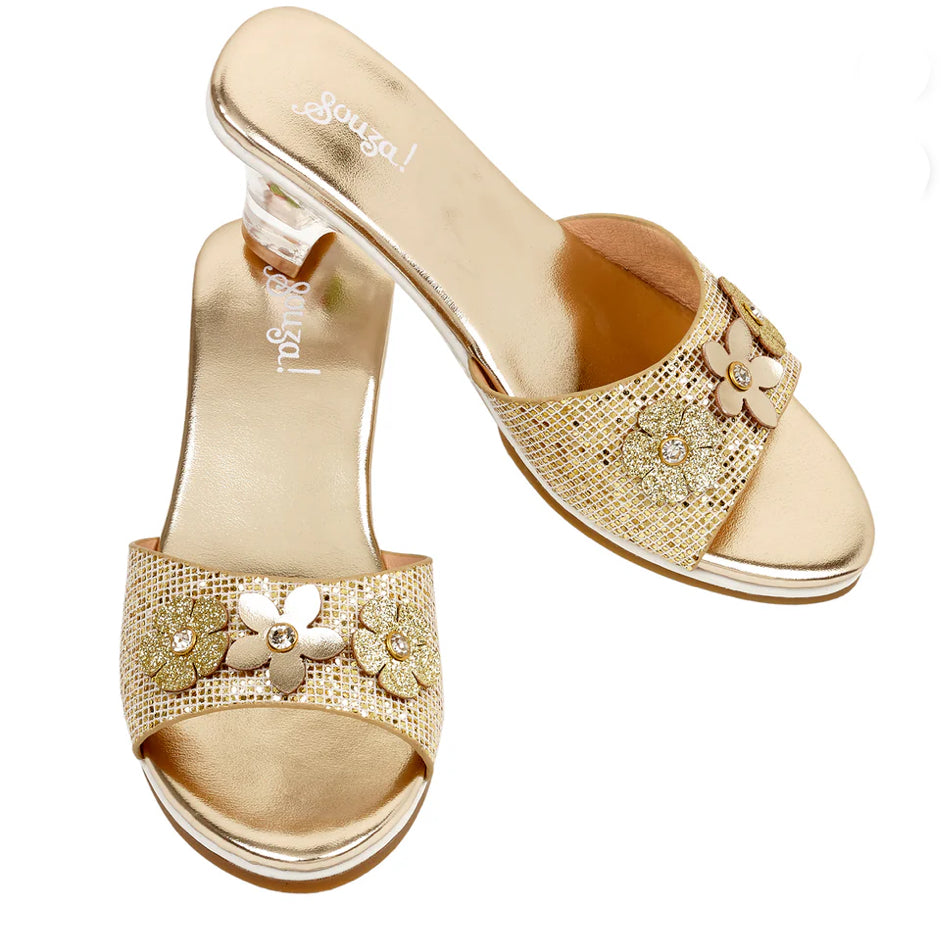 Slipper high heel Dress up shoe Gold