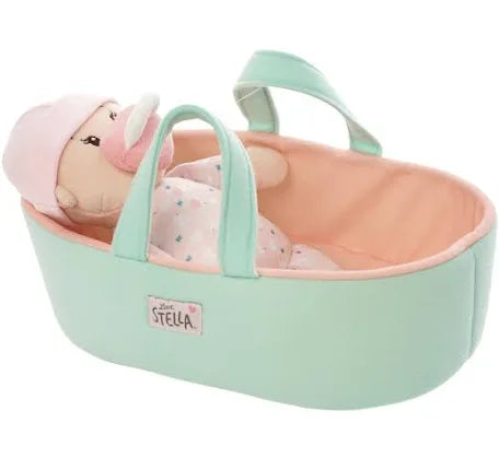 Love, Stella My First Doll & Bassinet Peach
