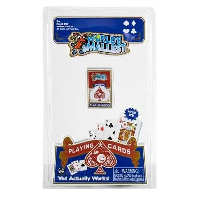 Worlds Smallest Playing cards