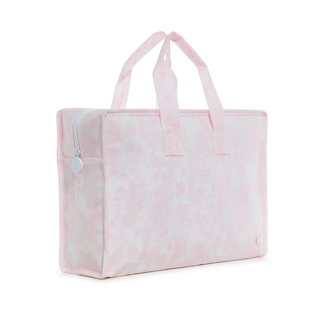 OVERNITE TOTE- Bunny Toile Pink