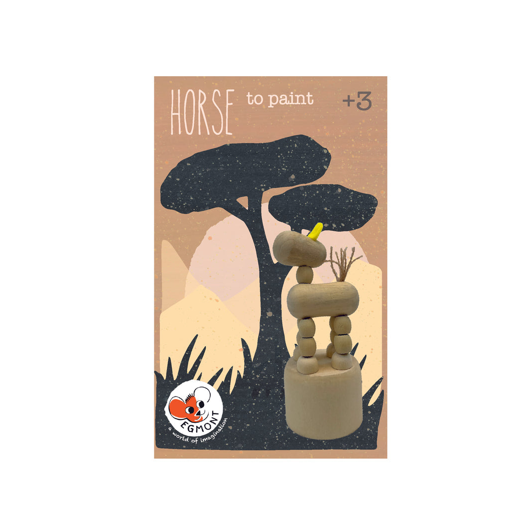 Wooden Push-Up Horse To Paint