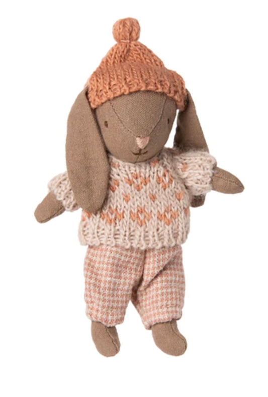 Winter bunny, Micro - Brown - Rose