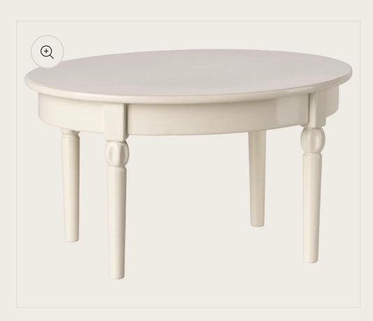 Vintage dining table, Mouse - Off white