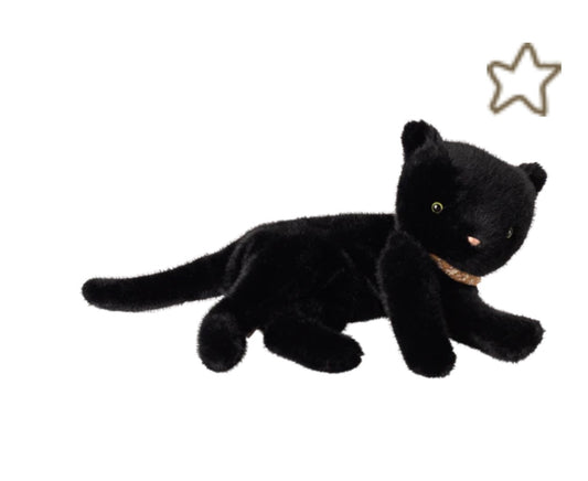 Sleeping kitten plush, Medium - Black