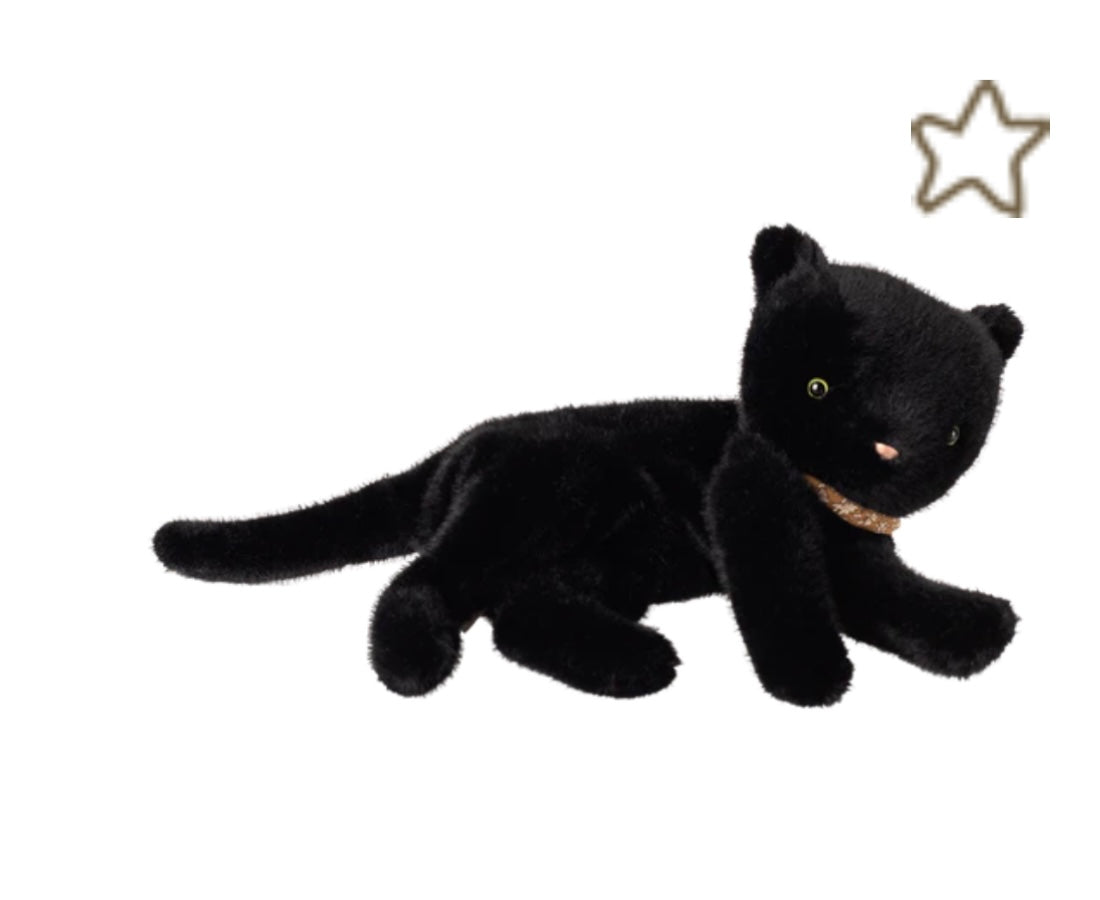 Sleeping kitten plush, Medium - Black