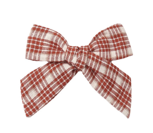 Teen Bow Vintage Plaid
