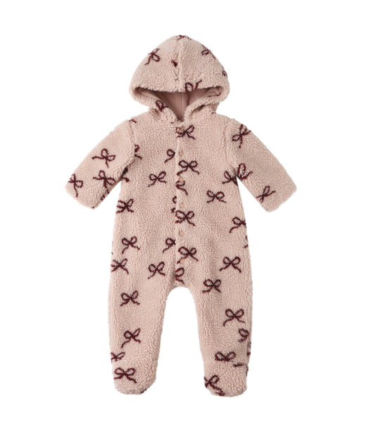 BOWS FLEECE JUMPSUIT