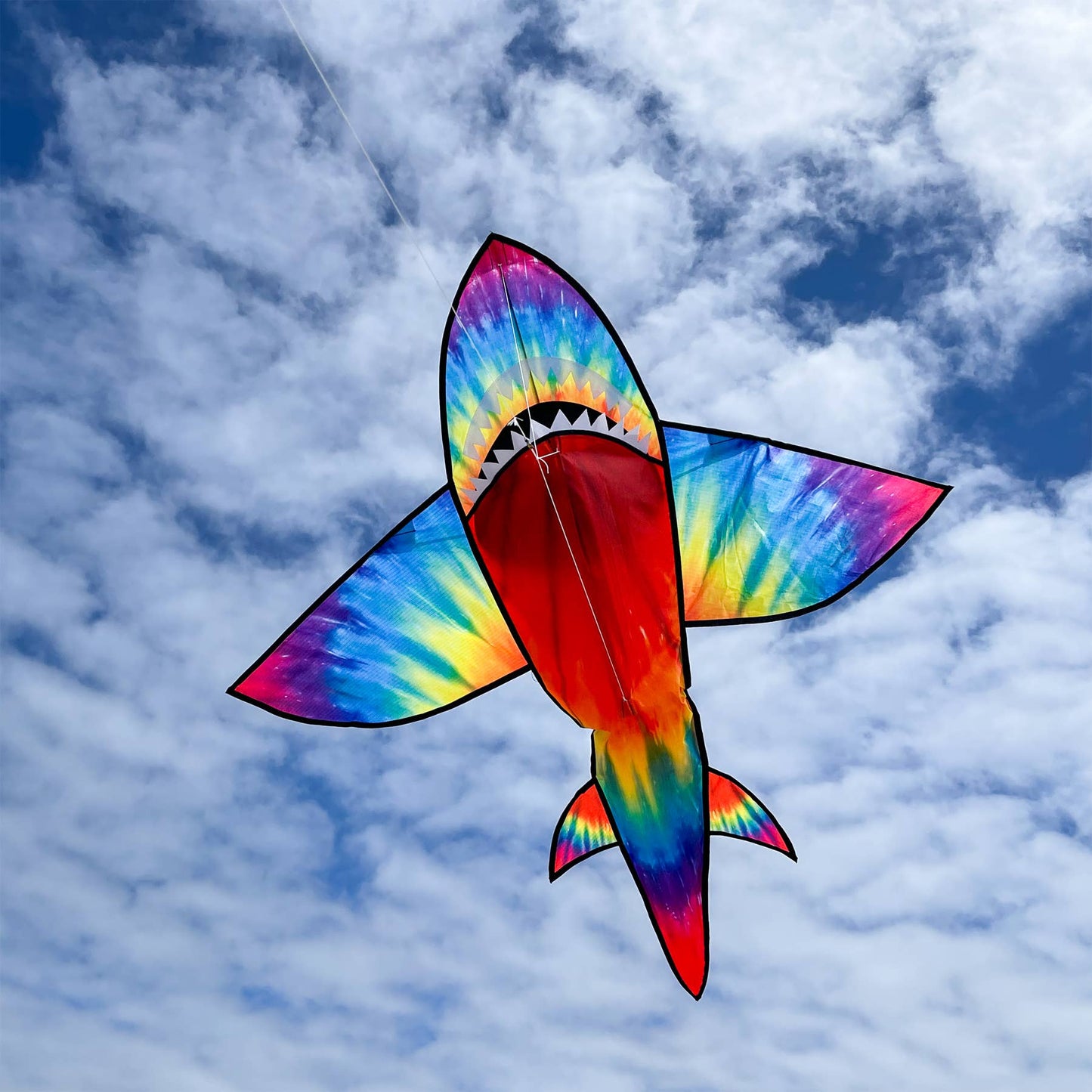 5' 3D Tie Die Shark Kite