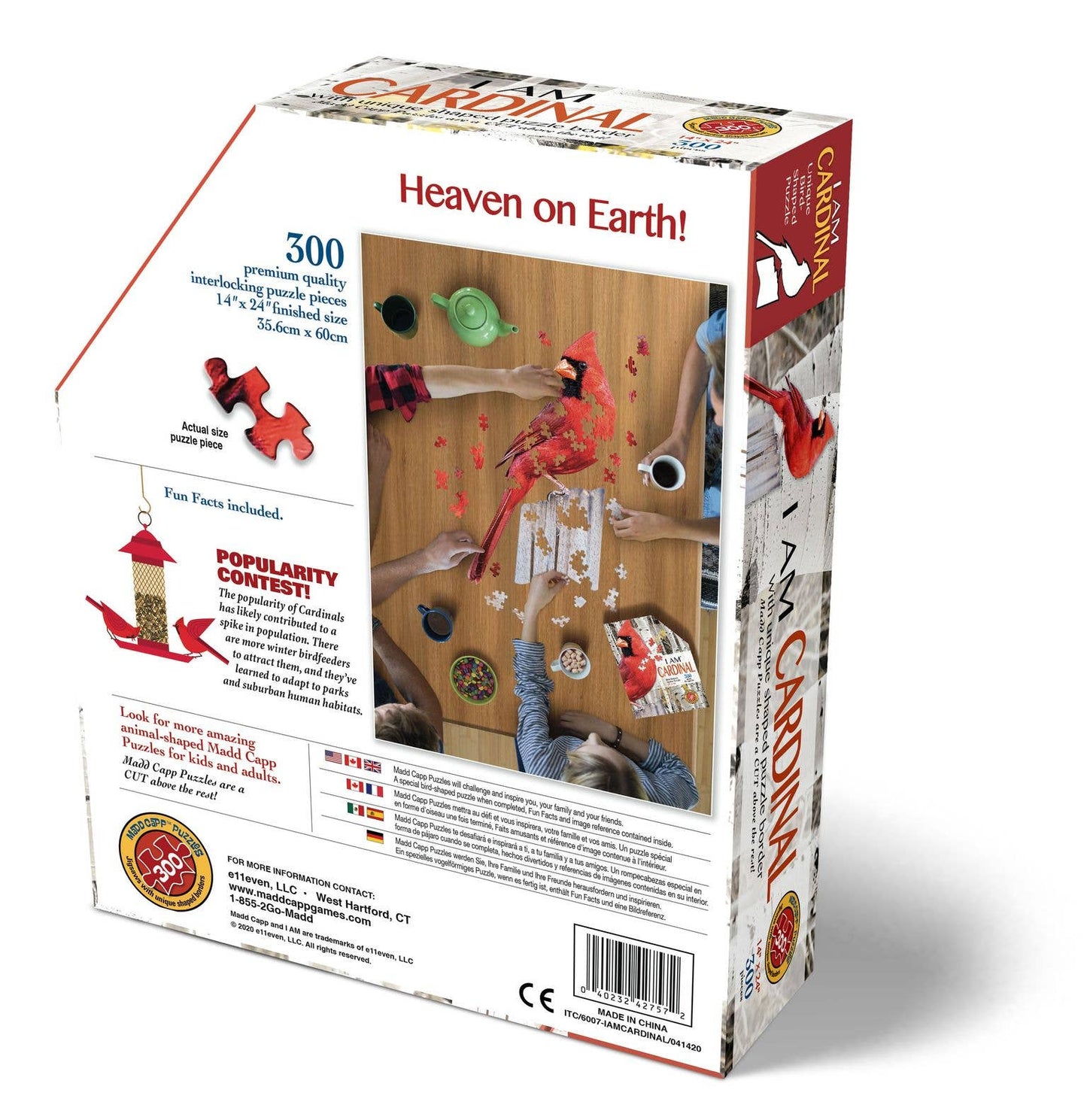 I AM CARDINAL 300 piece jigsaw adult puzzle - Great gift!