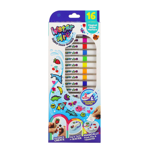 Water Art Magical Water Markers 16 pack with Ceramic Spoons