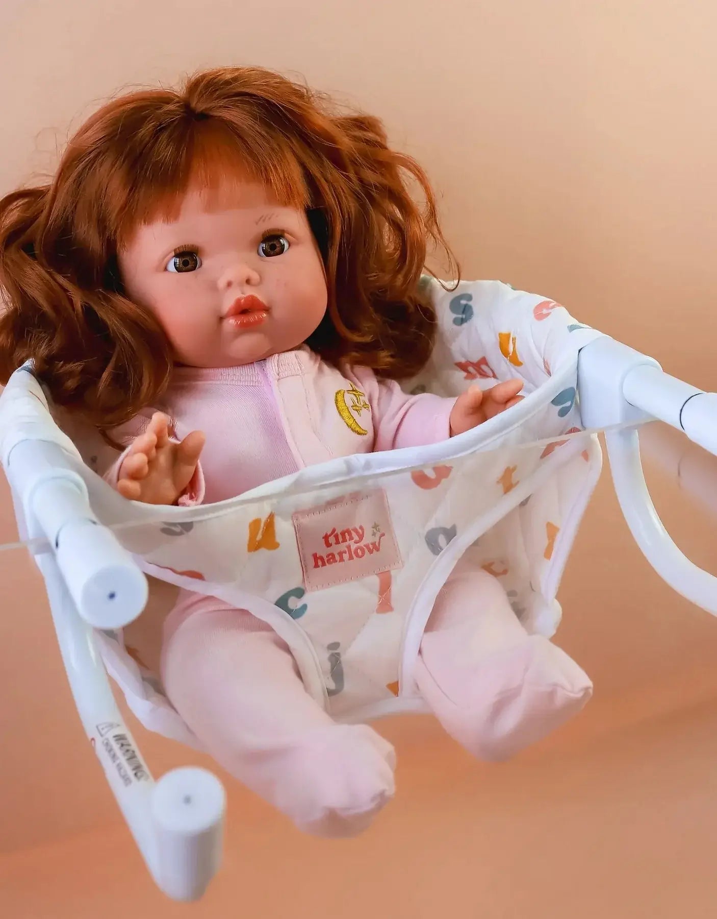 Feeding chair for doll - Strawberry picnic