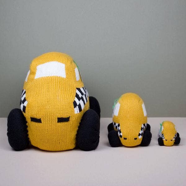 Taxi Organic Baby Rattle Toy
