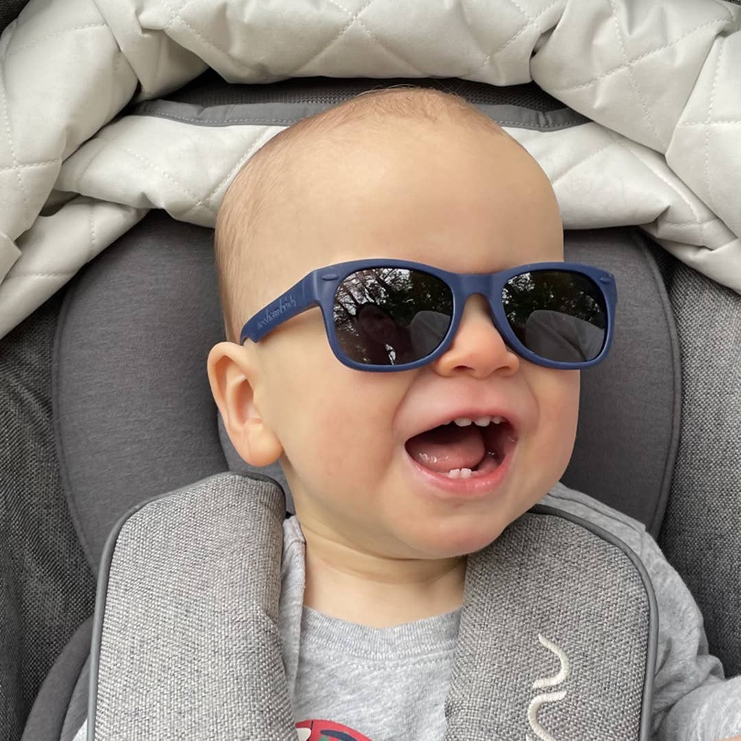 Navy Sunglasses: Baby (Ages 0-2) / Grey Polarized Lens