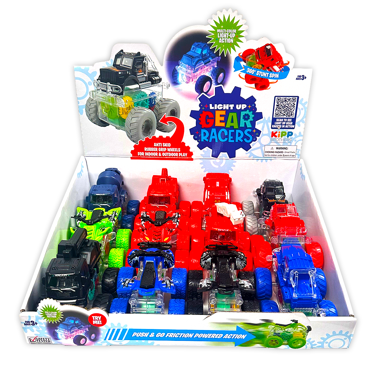 LIGHT UP VEHICLES TOY FRICTION POWER CARS