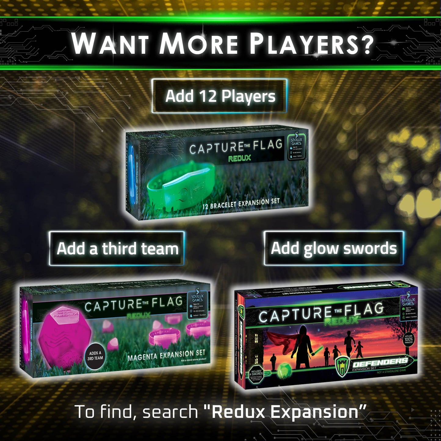 REDUX: Glow in the Dark Capture the Flag