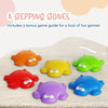 Kinderific Turtle Shaped Stepping Stones, 6 Piece Set, Multi