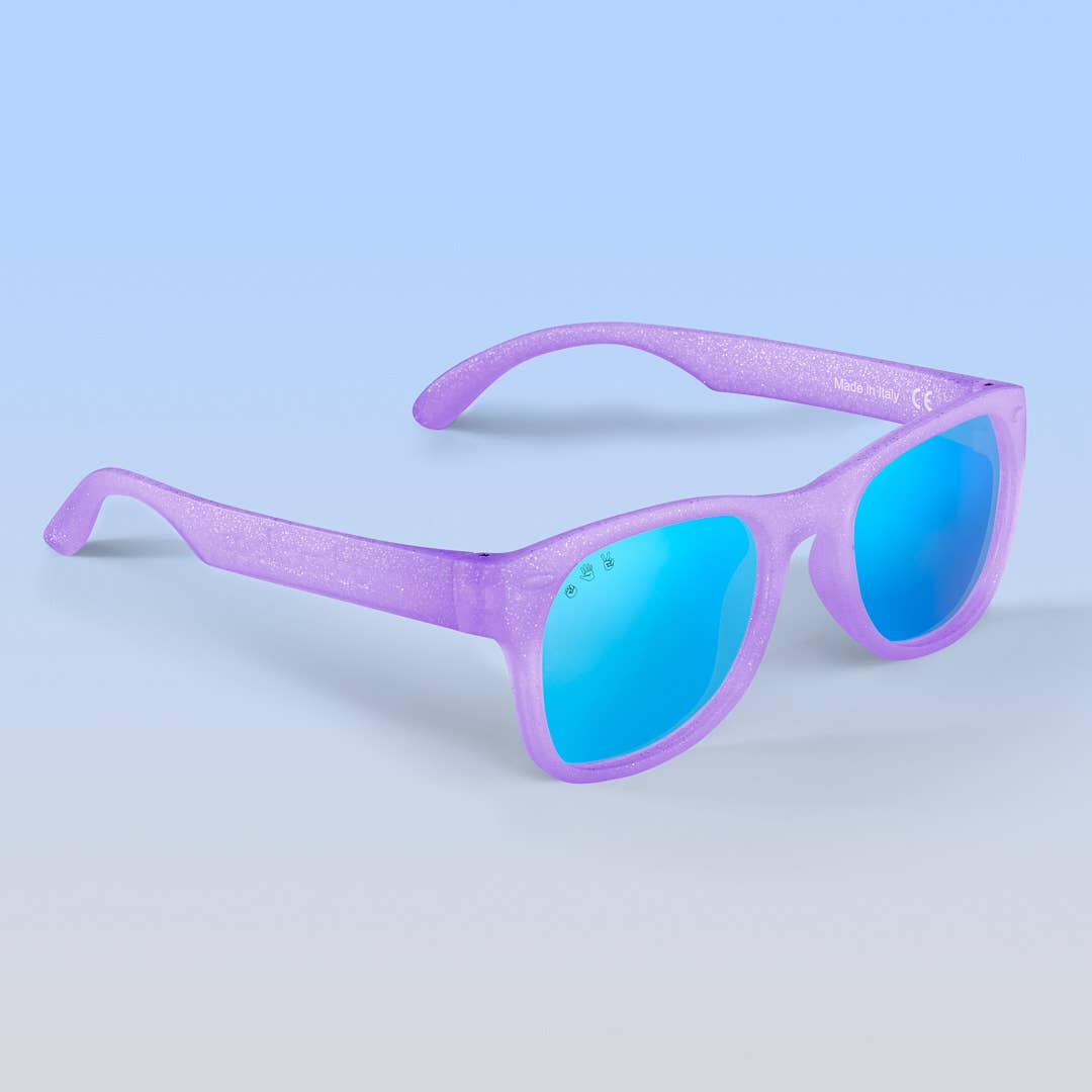 Lavender Glitter Sunglasses: Toddler (Ages 2-4) / Grey Polarized Lens