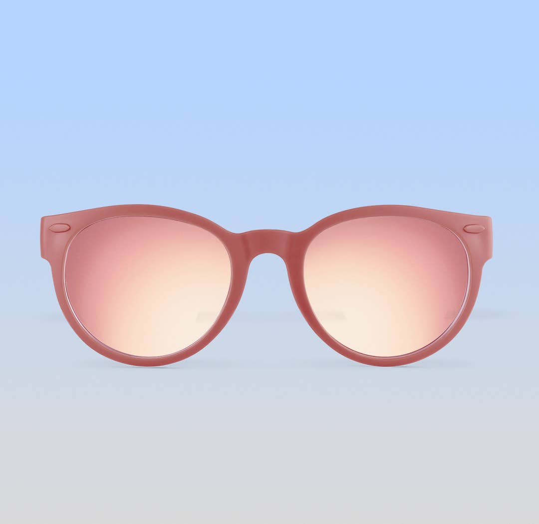 Round Sunglasses | Dusty Rose: Toddler (Ages 2-4) / Brown Polarized Lens