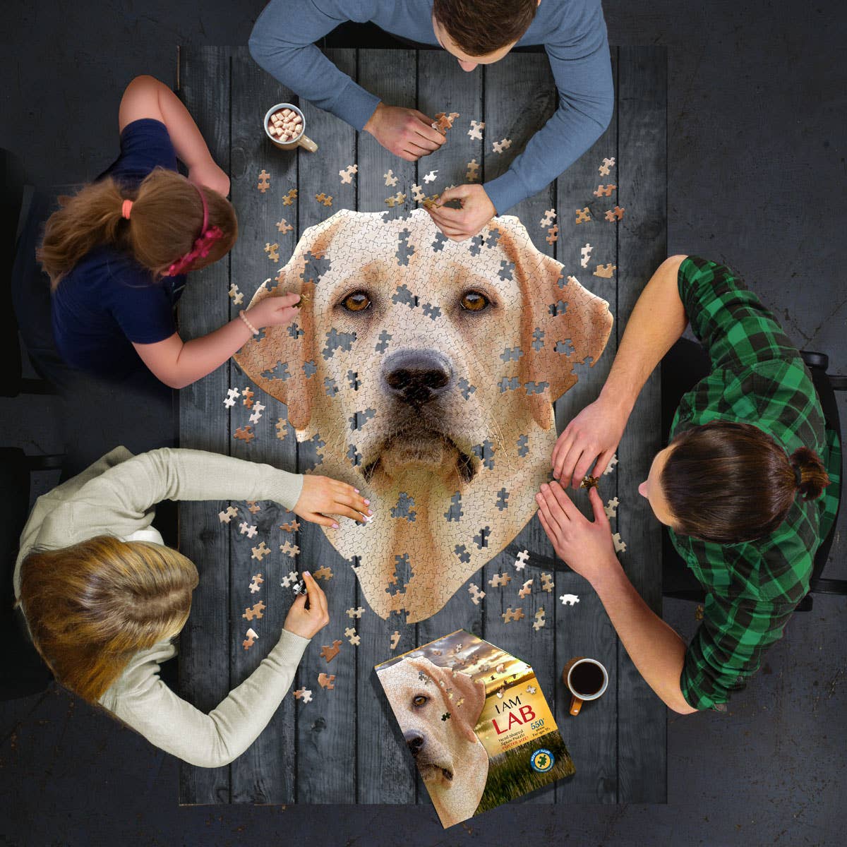 I AM LAB 550 piece puzzle gift
