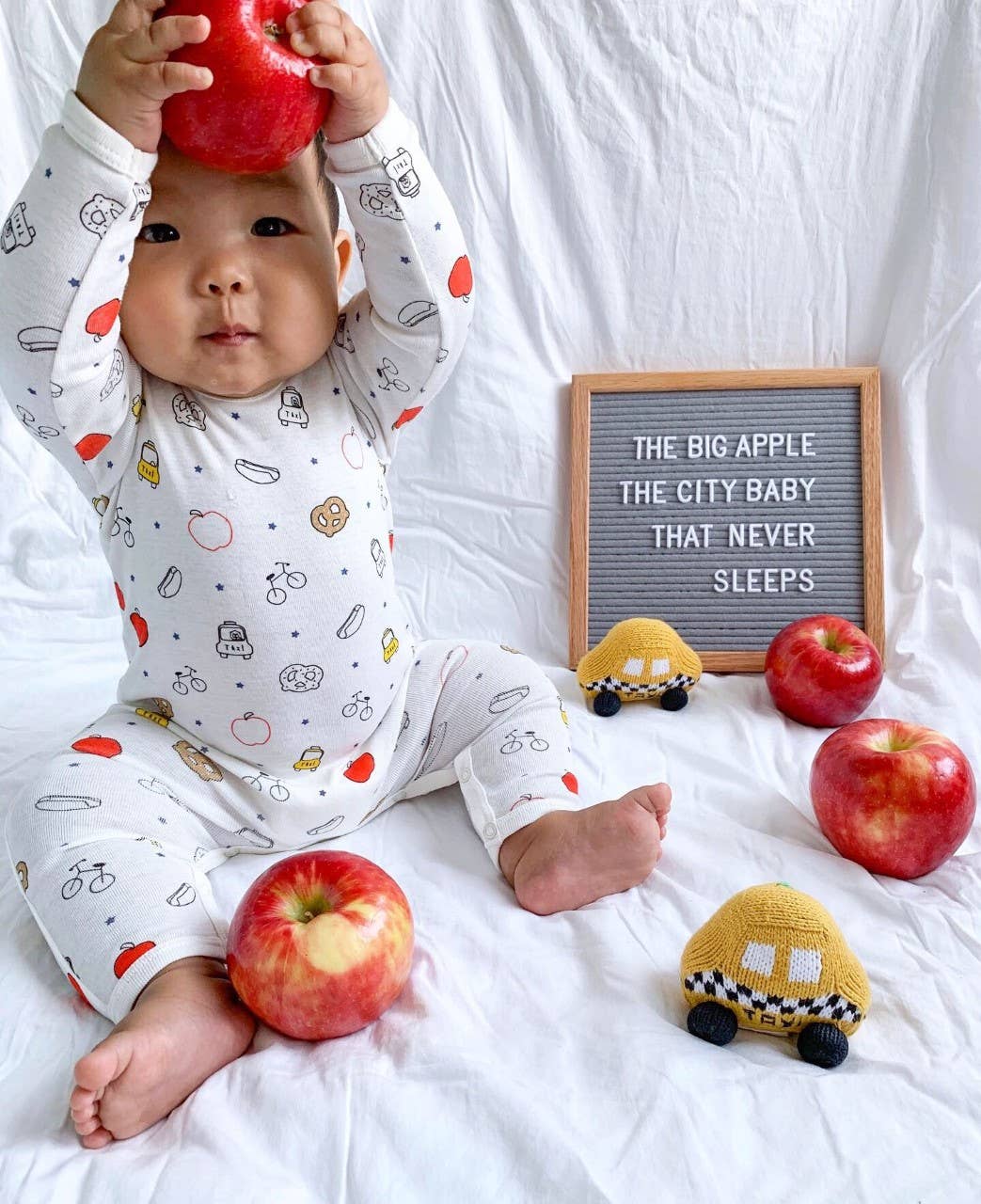 Taxi Organic Baby Rattle Toy