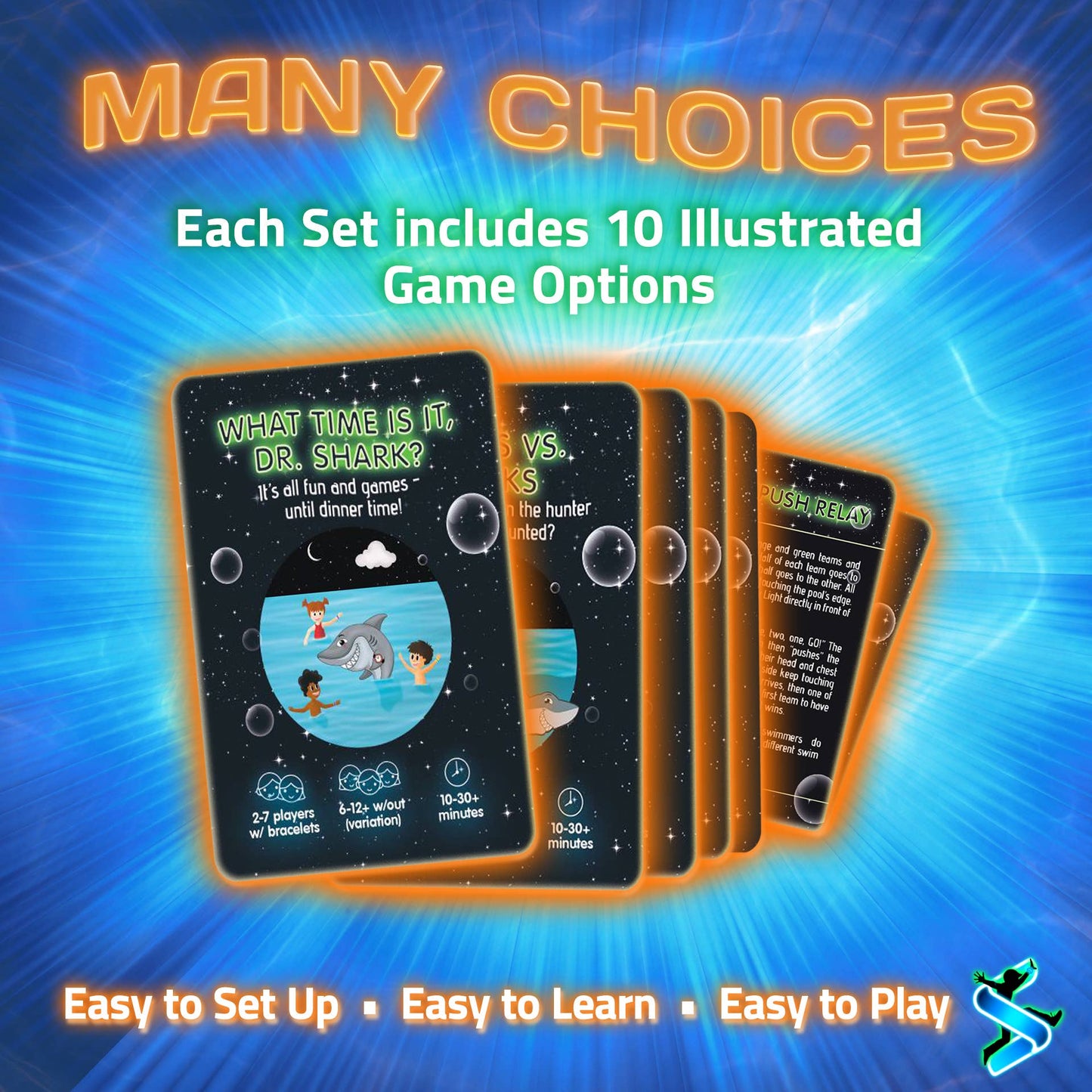 Pool Party: Glow in the Dark Pool Toys & Game Set