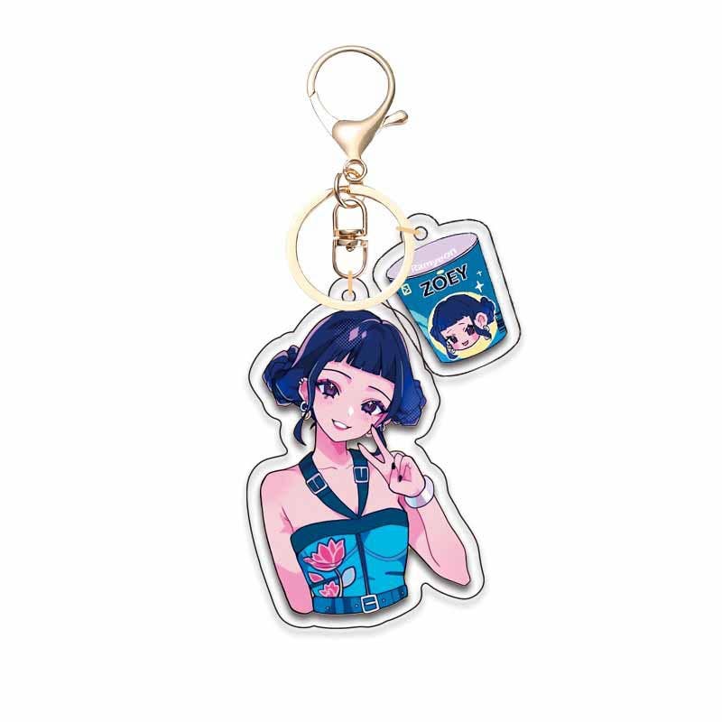 Kpop Demon Hunters acrylic mini character keychain pendant