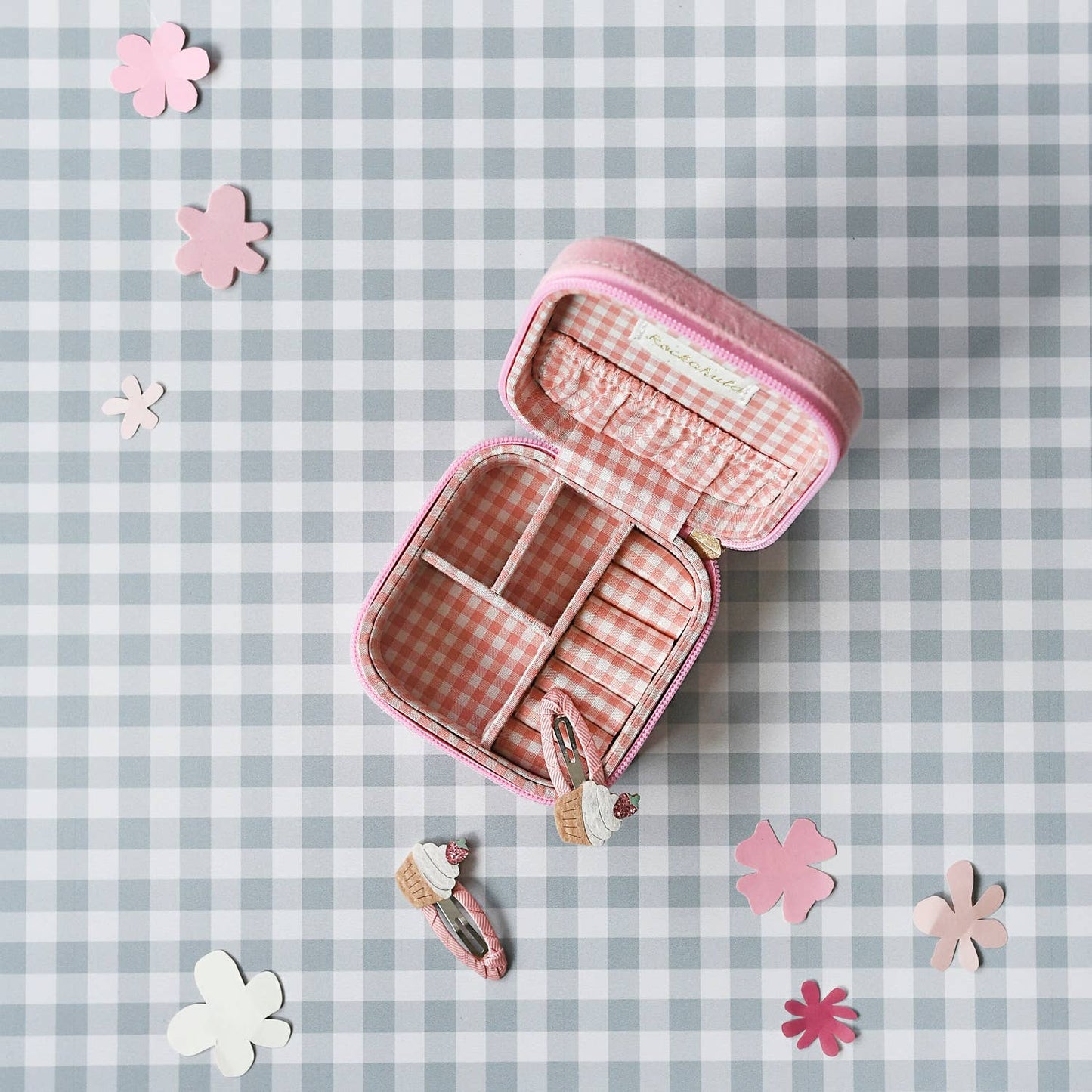 Sweet Strawberry Square Jewellery Box