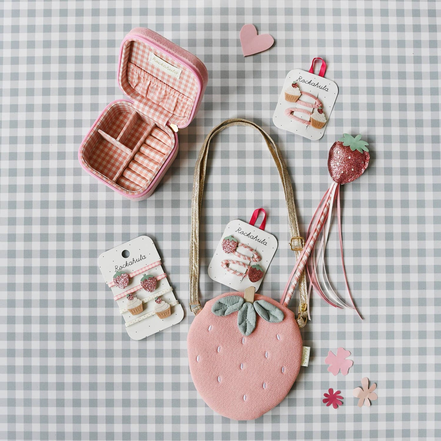 Sweet Strawberry Square Jewellery Box