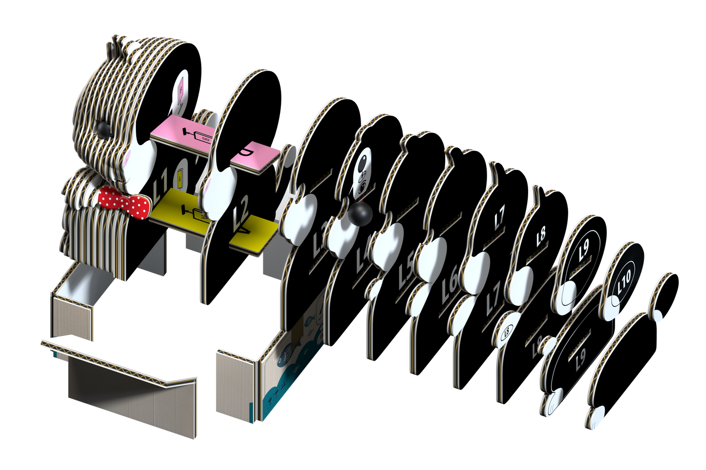 EUGY Cat - Tuxedo 3D Puzzle