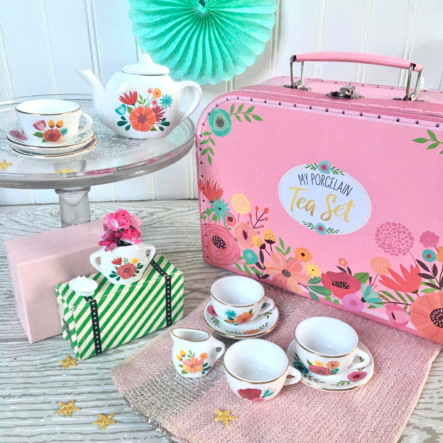 My Porcelain Tea Set w/Carry Case