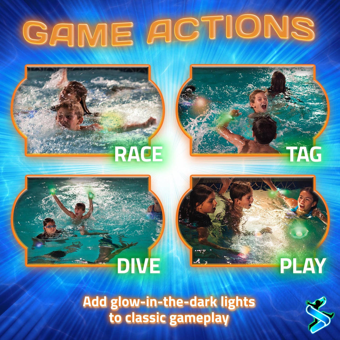 Pool Party: Glow in the Dark Pool Toys & Game Set