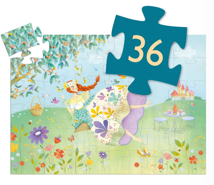 36pc Silhouette Jigsaw Puzzle The Princess of Spring
