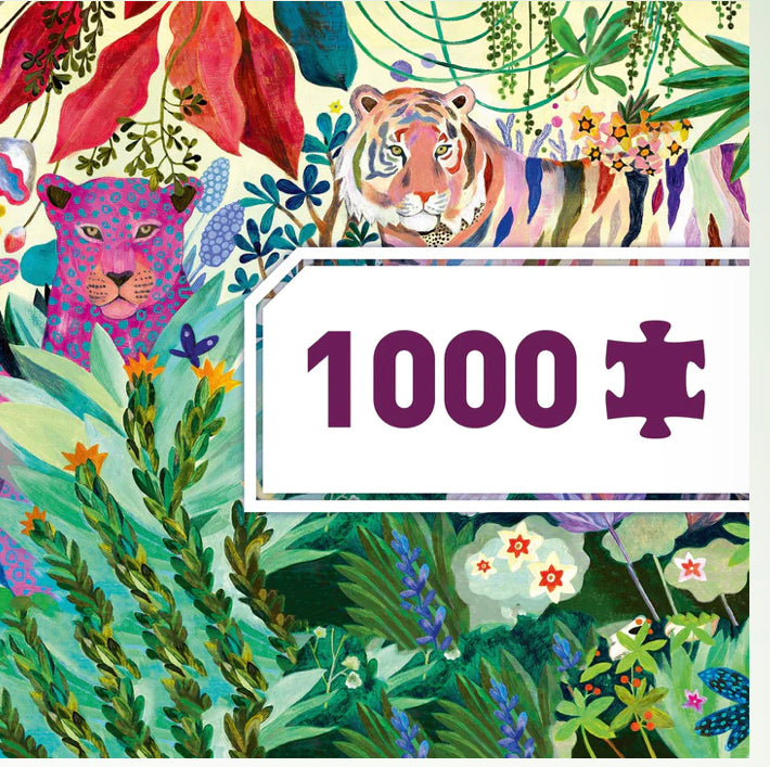 1000pc Gallery Jigsaw Puzzle + Poster Rainbow Tiger