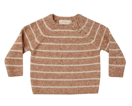 ACE KNIT SWEATER || CINNAMON STRIPE