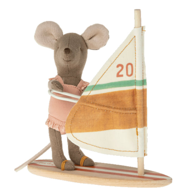 Maileg Beach mice, Surfer Little Sister or Brother - Einstein's Attic