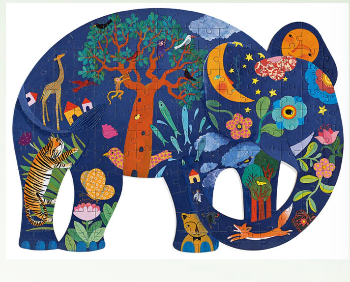 150pc Puzz'Art Shaped Jigsaw Puzzle Elephant