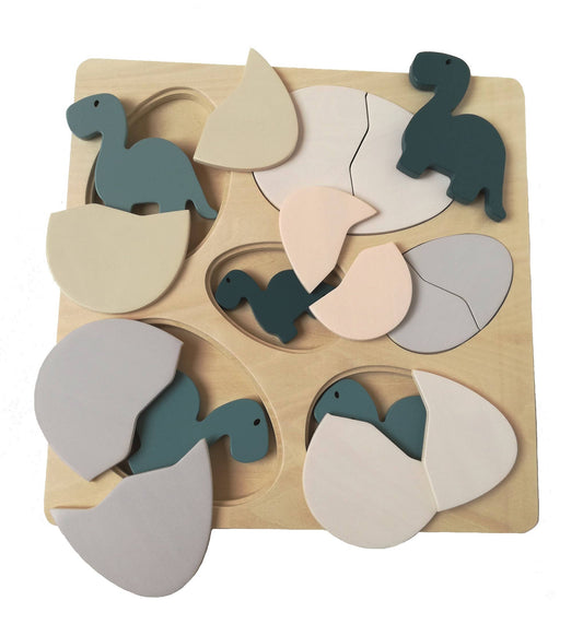 Wooden Puzzle Egg & Dino