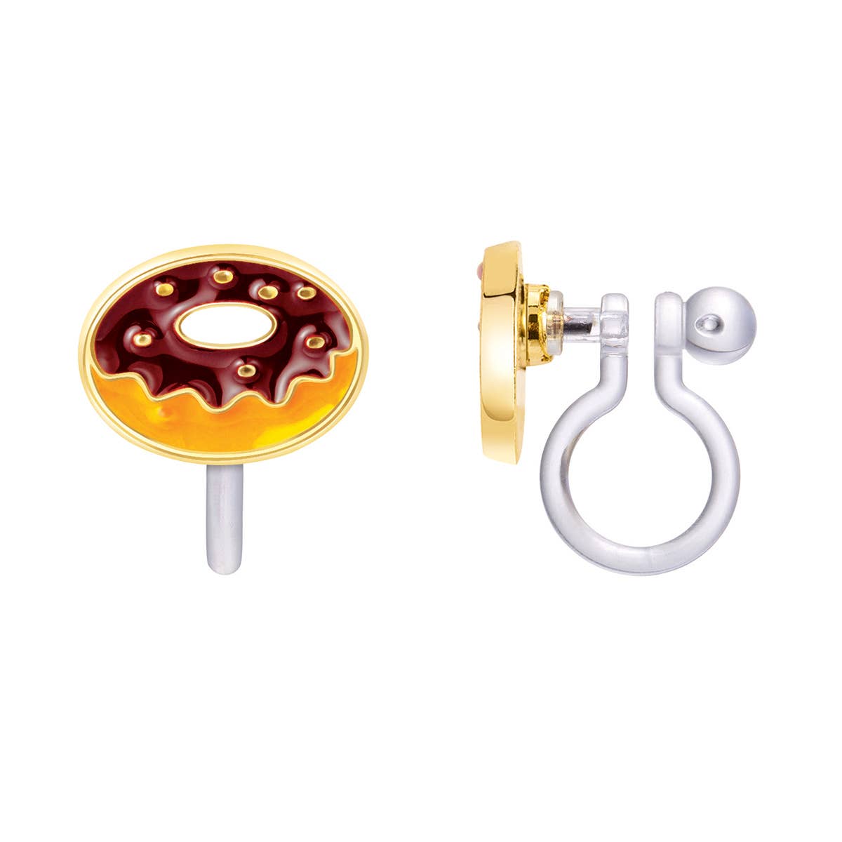 CLIP ON Cutie Earrings- Yummy Donut