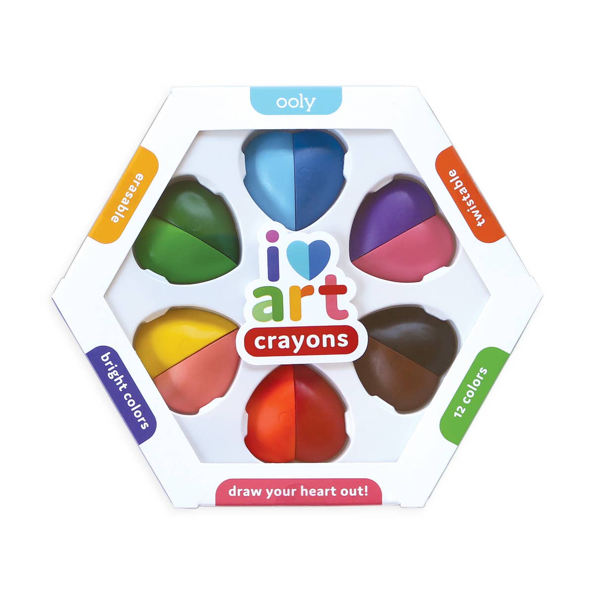 I Heart Art Erasable Crayons - - Einstein's Attic
