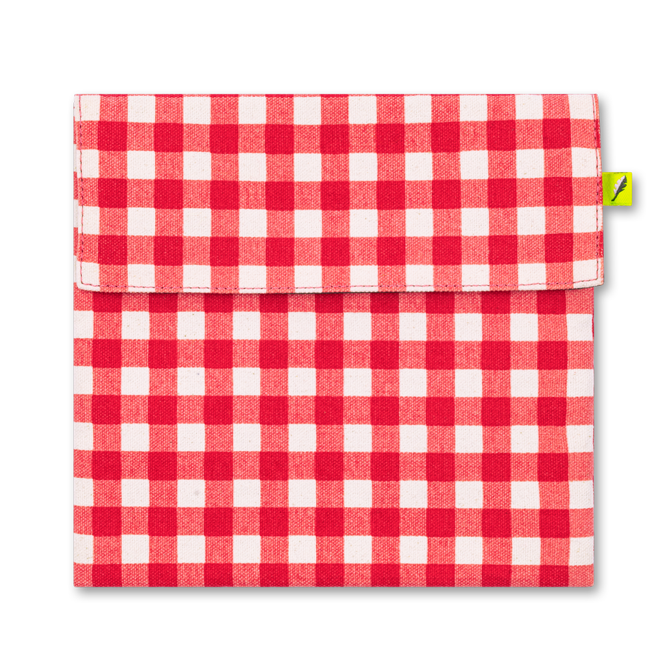Z Flip Snack Bag - Gingham Red