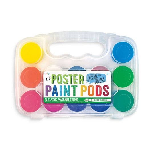 Lil' Paint Pods Regular Basic Poster Paint  - Classic Colors - Einstein's Attic