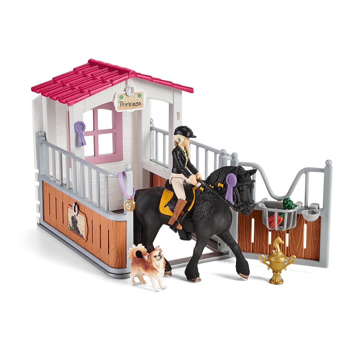 Schleich Horse Club, 6-Piece Playset, Horse Toys for Girls and Boys Ages  5-12, Sofia and Blossom the Horse