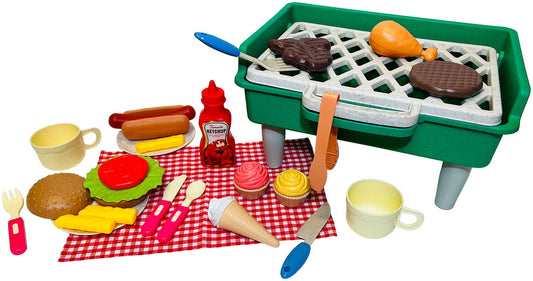 On The Go Portable BBQ Playset - 36 Pc Set