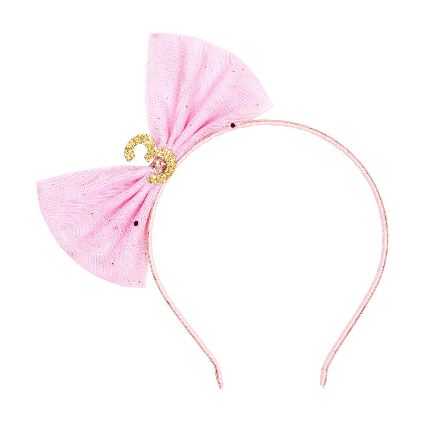 Birthday Bow Headband #3- Third Birthday Headband - Einstein's Attic