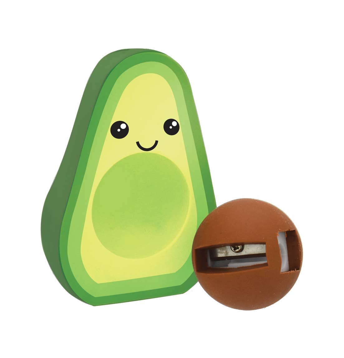 Eraser -Avocado Jumbo Eraser & Sharpener - Einstein's Attic