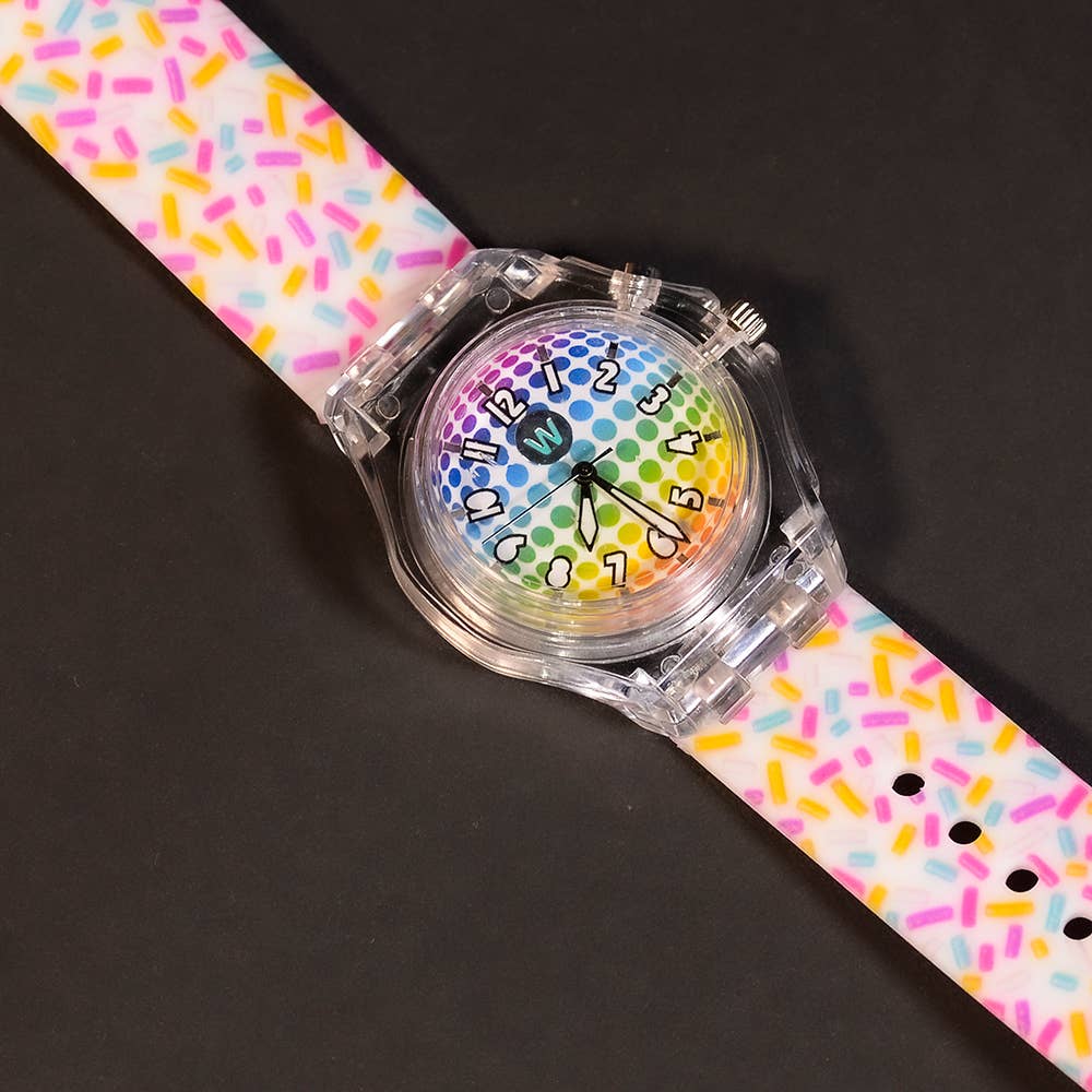 Light up analog online watch