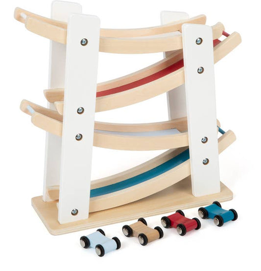 Small Foot Wooden Toys Car Ramp Racing Playset Designed for Children Aged 18+ Months - Einstein's Attic